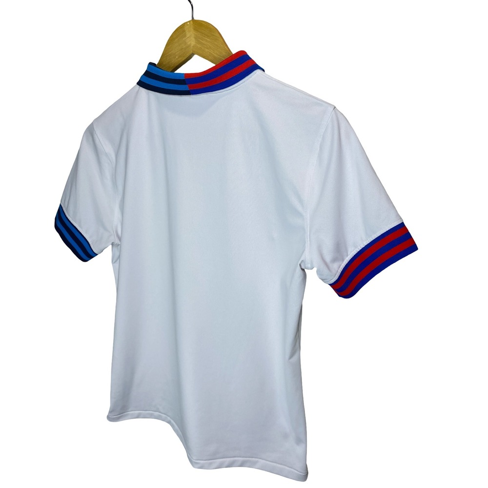 G/FORE Womens White Quarter Zip Performance Golf Polo Shirt Striped Trim Size M - Picture 4 of 9